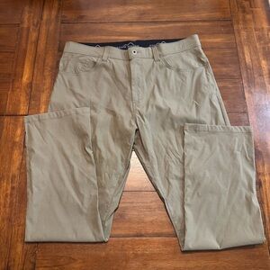 Eddie Bauer Mens Tech Pants Size 36x30 Beige Brown Hiking Outdoors stretch